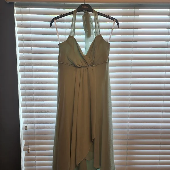 david's bridal halter top bridesmaid dress Davids Bridal Halter Wine Burgundy Maroon Lace Chiffon Long Bridesmaid Dress